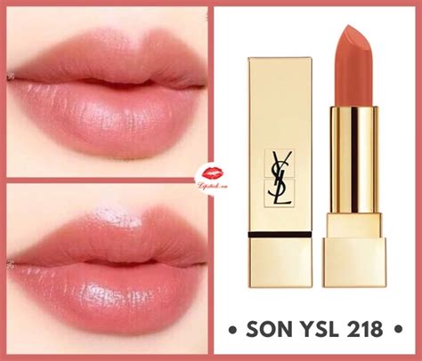 son ysl 218|Son YSL 218 Coral Remix Màu Cam San Hô .